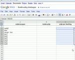 Formules in Google spreadsheet