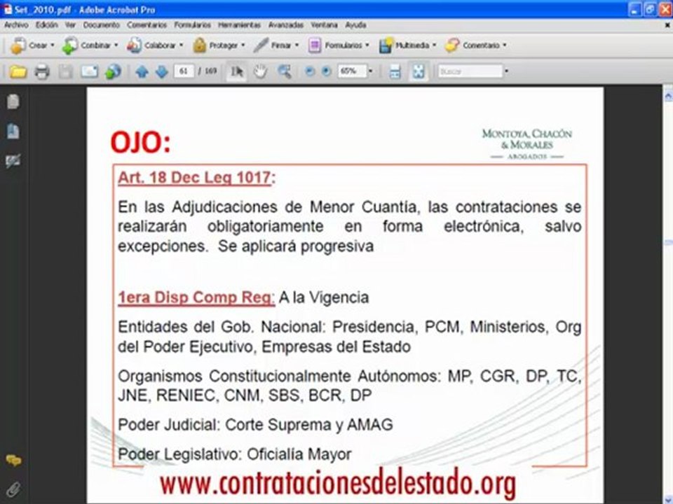 Contrataciones del Estado (Parte6)