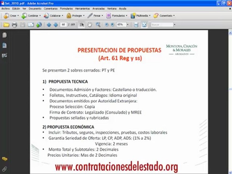 Contrataciones del Estado (Parte12)