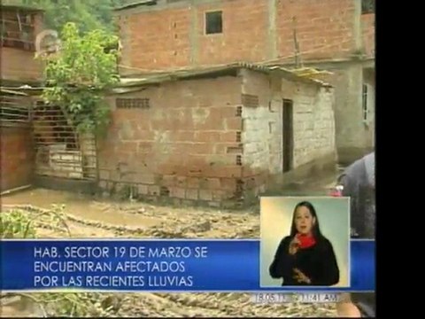 Vecinos de la carretera Petare - Guarenas siguen en alerta por las lluvias