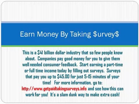 Home Based Business - Paid Online Surveys