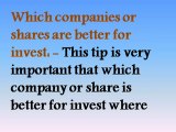 Stock Market Investment Tips