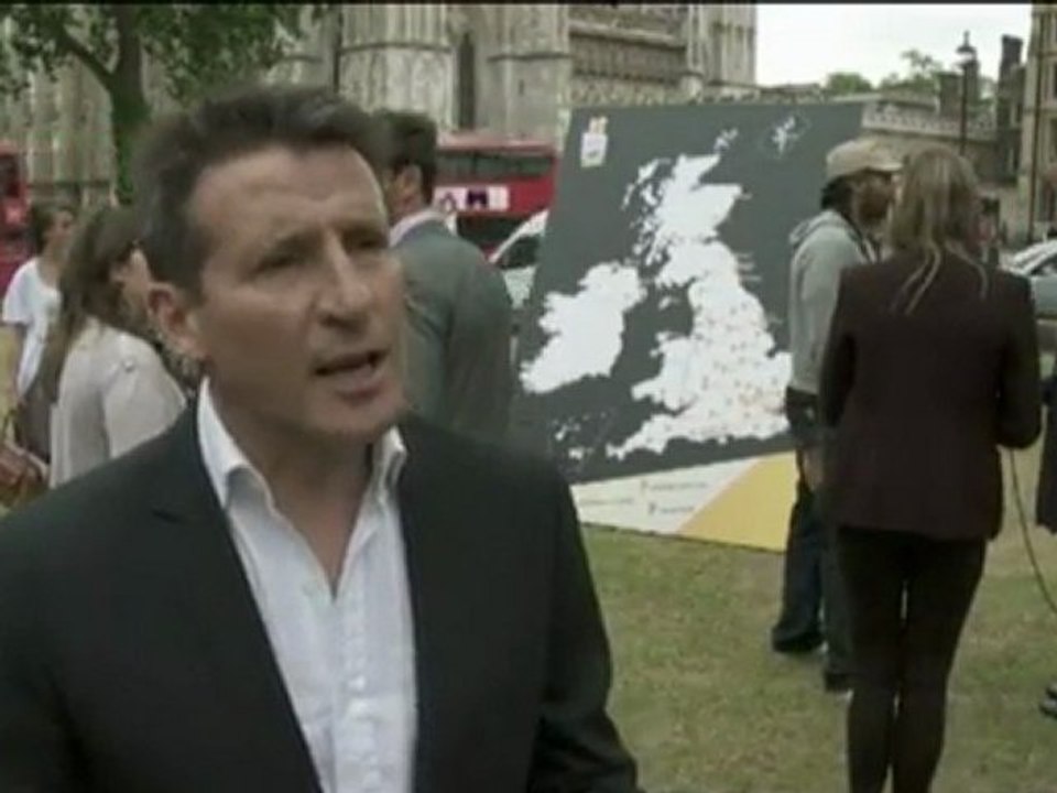 London2012 - Route der Olympischen Fackel steht