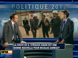 La chute de Dominique Strauss-Kahn est une bonne nouvelle pour Nicolas Sarkozy