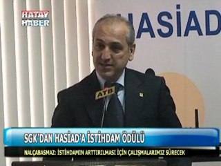 sgk'da hasiad'a istihdam ödülü