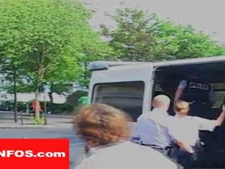 Arrestation de migrants à Paris