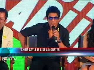 Shah Rukh - "Tried to hit Gayle, but he was too tall"