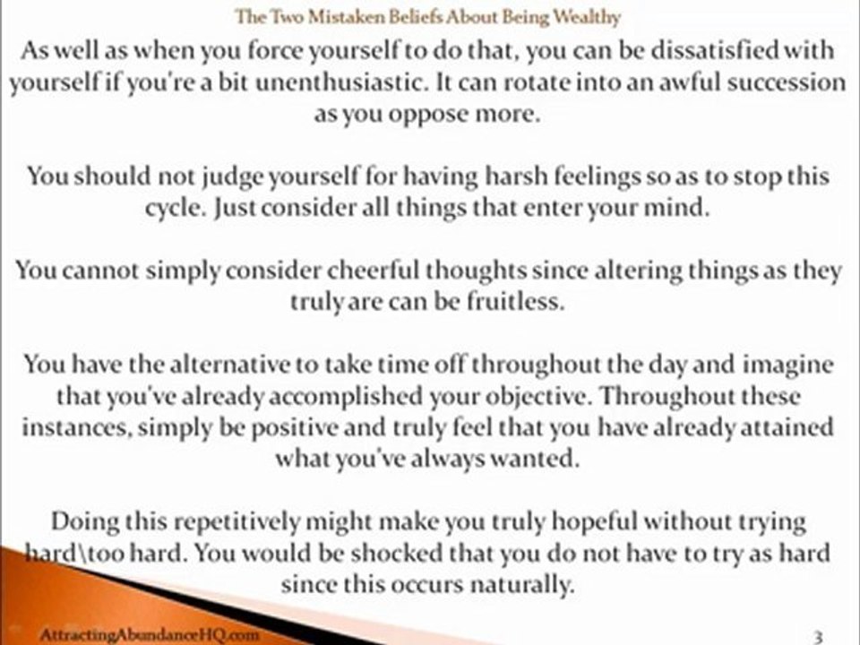 The Two Mistaken Beliefs About Being Wealthy