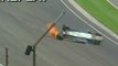 Indycar 500 Miles d'Indianapolis 2011 Practice Massive crash De Silvestro