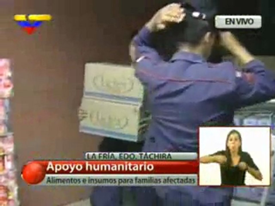 Gobierno Bolivariano llevará 64 toneladas de alimentos a poblaciones incomunicadas en Táchira
