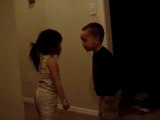 Cute Little Kids Arguing