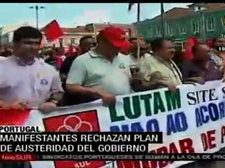 Protestas en Portugal contra plan de ajuste del gobierno