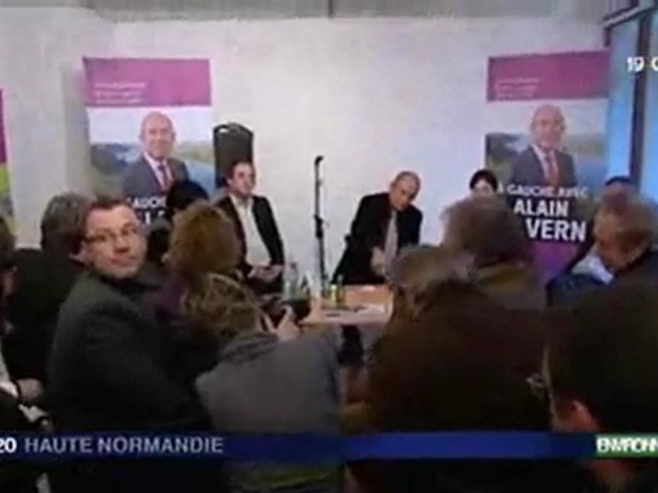 Stop EPR ni à Penly ni ailleurs à Fécamp face à Alain Le Vern le 23-01-2010