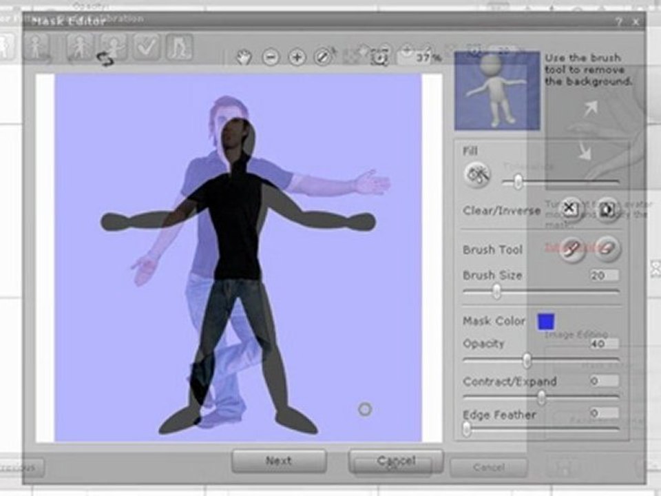 CrazyTalk Animator - Ajustement de l'acteur