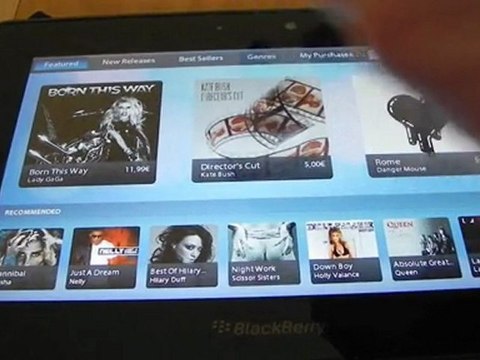 Les gestes à connaître pour utiliser le BlackBerry PlayBook