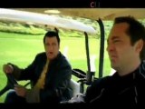Steven Seagal fights his way in a golf course