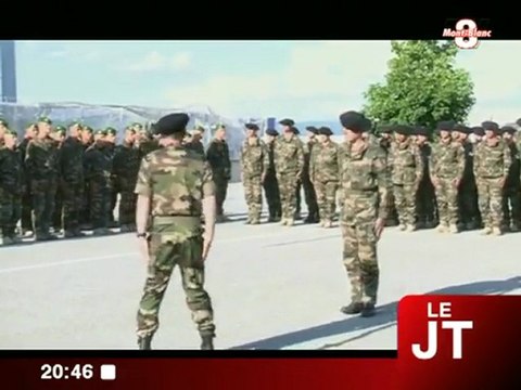 Les chasseurs du 7ème BCA de retour (Bourg-Saint-Maurice)