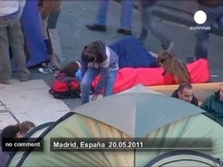 Madrid protesters wake to another day of... - no comment