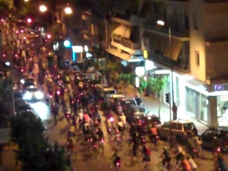 Ποδηλάτες στο κέντρο της Αθήνας 2