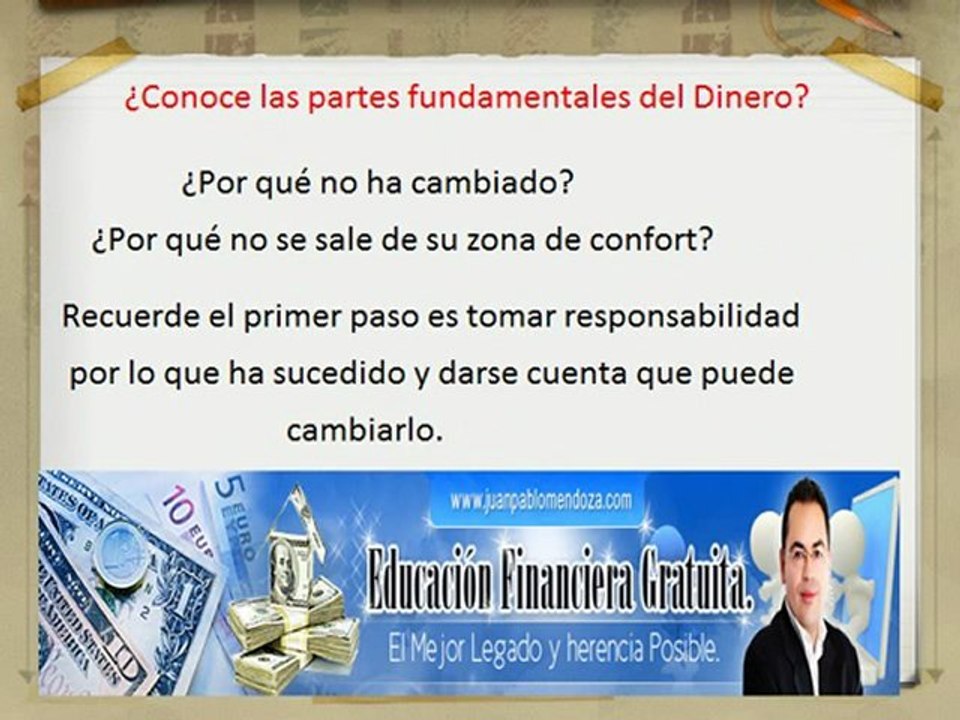 Conoce las partes del Dinero?