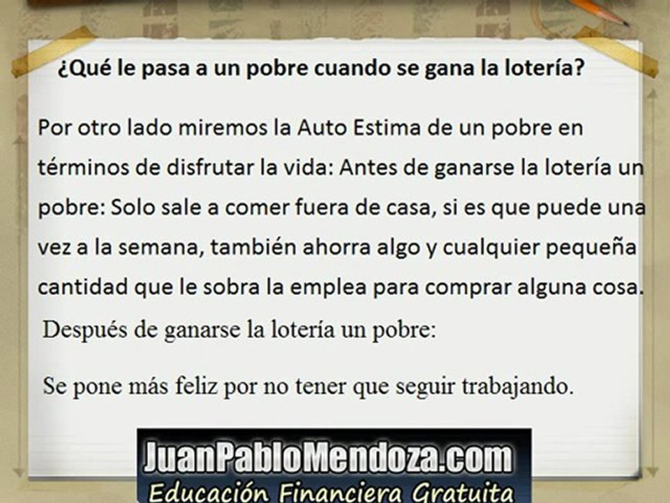 Que pasa cuando se gana la loteria?