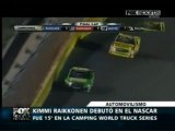Kimi Raikkonen 15To en su debut en la Nascar