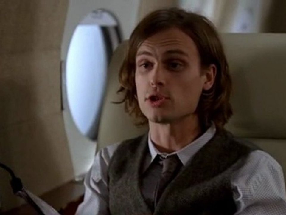 Spencer Reid attempt at joke then the smile :D