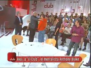 TV3 - El Club - Anthony Blake, mentalista