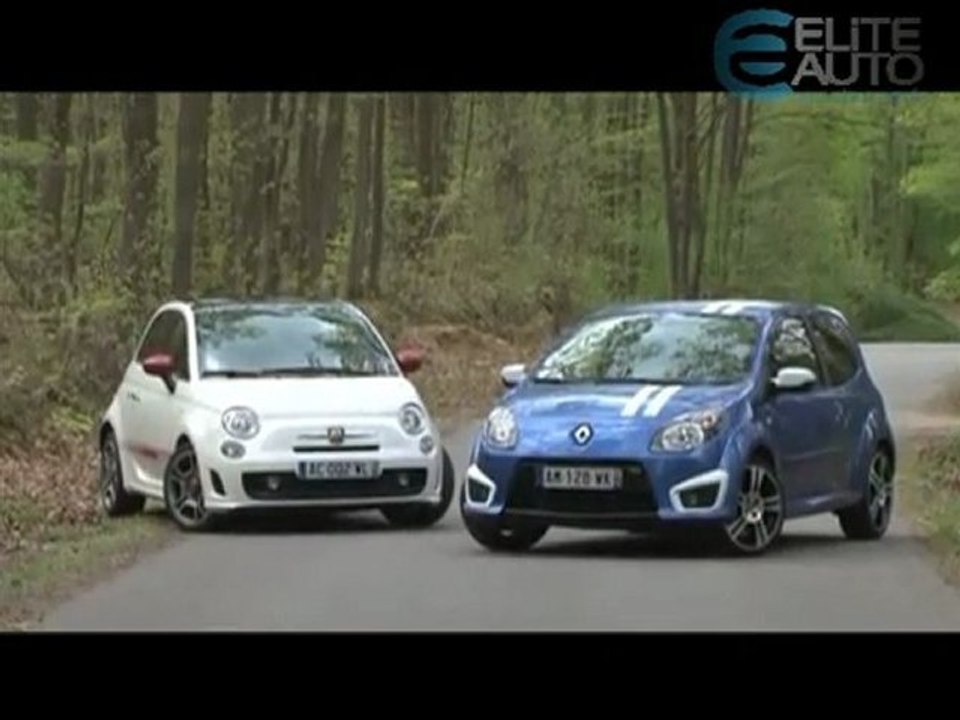 Essai comparatif Fiat 500 Abarth 135ch VS  Renault Twingo Rs Gordini 133ch