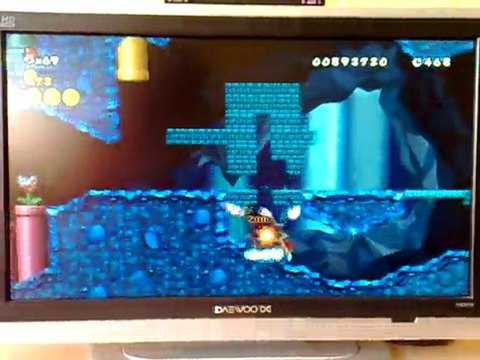 New Super Mario Bros Wii - Super partie et 1up infini Monde 1-2