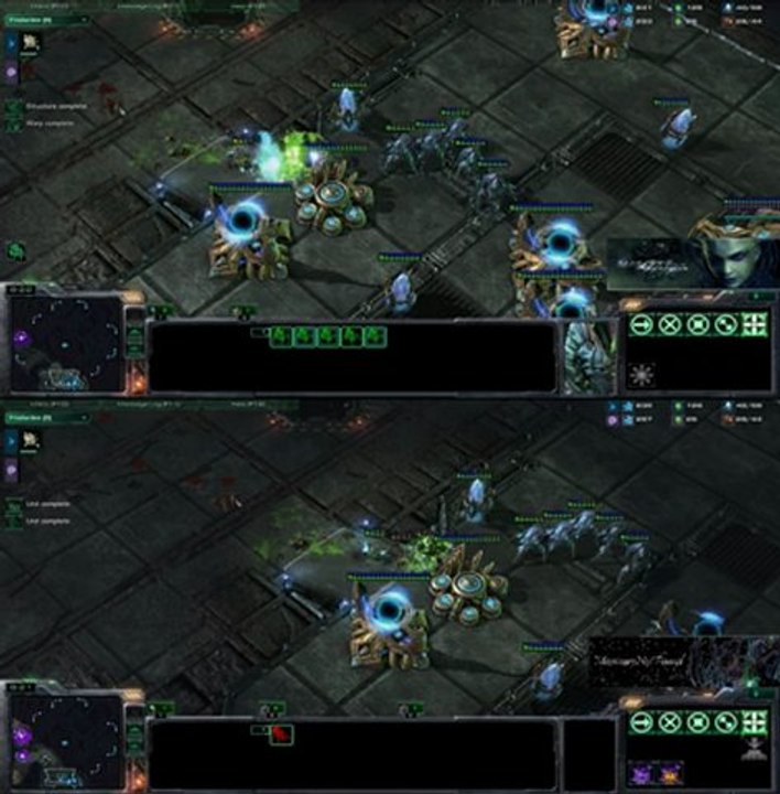 [SC2] MajorMajor VS Weightless : View of 2 players Starcraft II :
