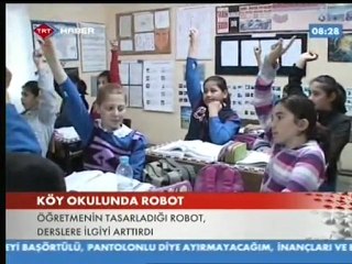 TRT'NİN ROBOT GEO HABERİ ( Mucit Öğretmen : Süleyman Boyat )