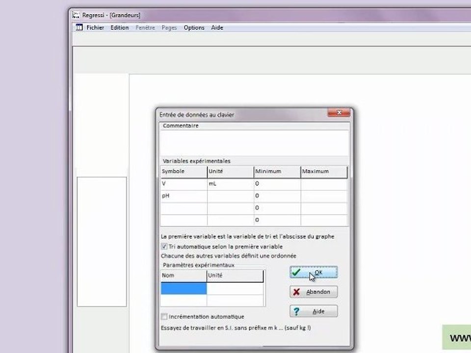 1- REGRESSI_creer_un_tableau