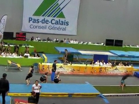 Finale TeamGym 2011 à Calais Tumbling 1er passage identique