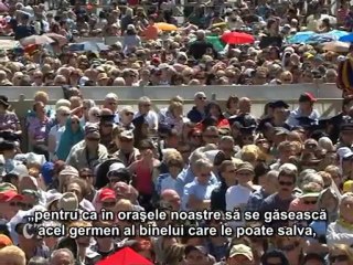 Papa: „Drepţii să salveze oraşele noastre de absenţa lui Dumnezeu”