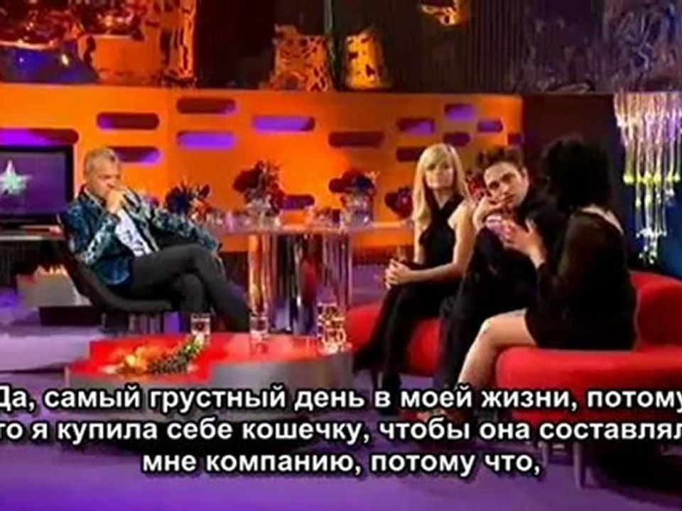 Шоу "Graham Norton" с Робертом. Часть 2 (русские субтитры)