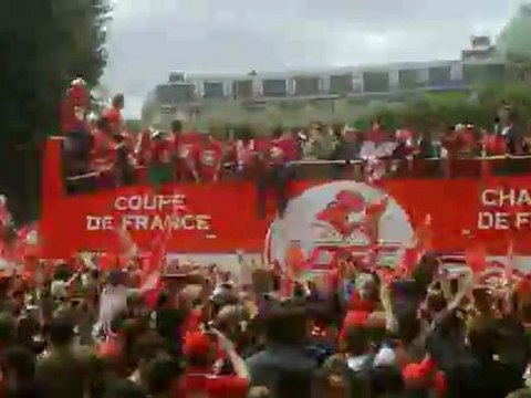 Le bus des champions du LOSC à Lille