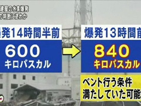 １号機 ベントの判断に遅れか