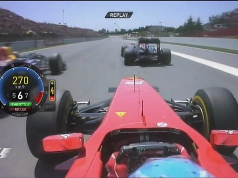 formula 1 start race montmelo 2011, alonso onboard [Circuit de Catalunya] 2011