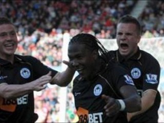Stoke 0-1 Wigan: Rodallega brilliant-header