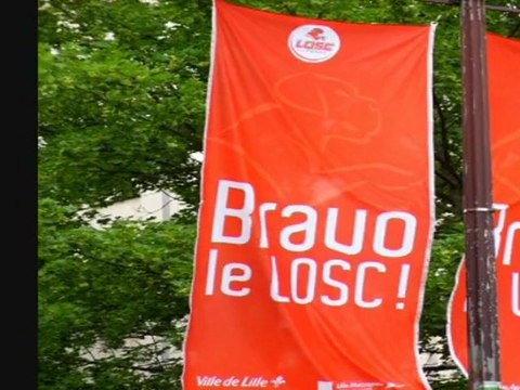 Fête pour la victoire du LOSC à Lille le 22 mai 2011