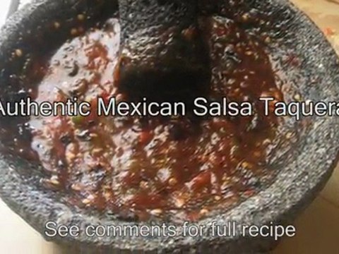 Authentic Mexican Salsa Taquera recipe