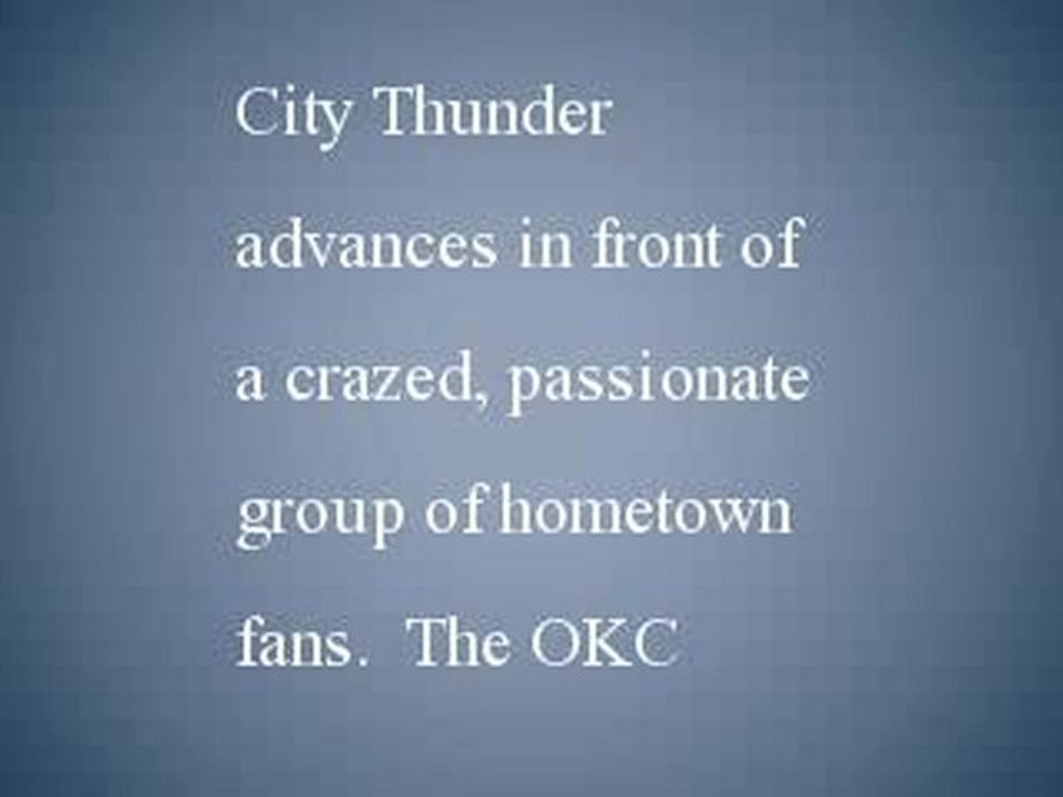 Thunder in NBAs Final Four