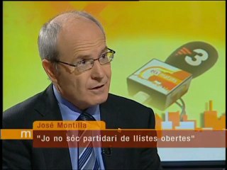 TV3 - Els matins - José Montilla: "No sóc partidari de les llistes obertes"