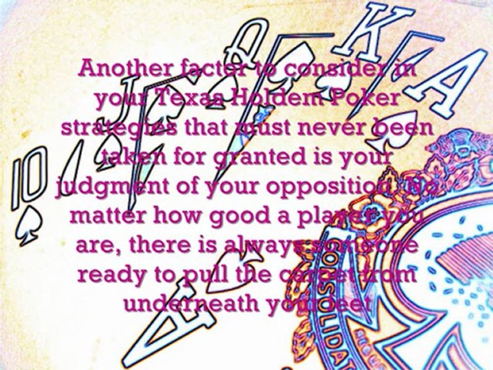 Fundamental Texas Holdem Poker Strategies Revealed