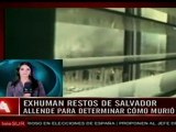 Chile: exhuman restos de Allende para verificar cómo murió
