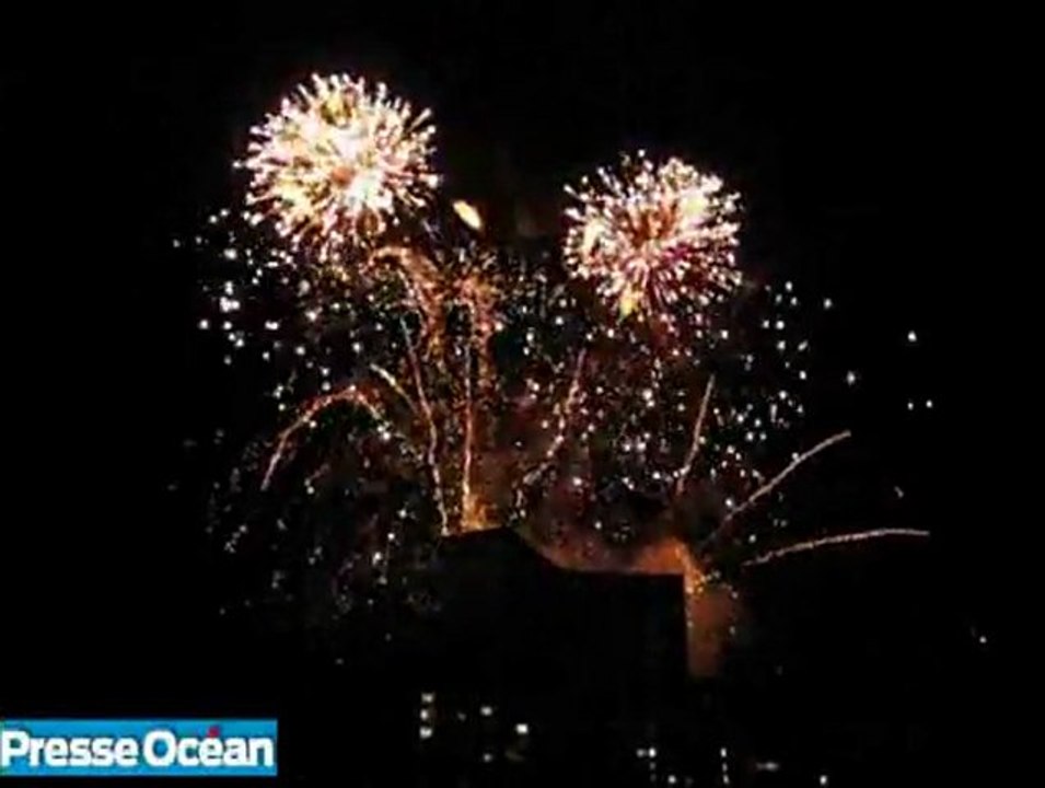 Feu d'artifice au Sillon de Bretagne