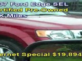 Used 2007 Ford Edge In CT Certified Pre-Owned Factory Warranty