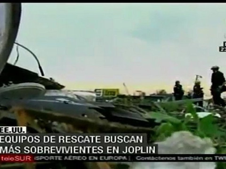 Continúa búsqueda de sobrevivientes en Joplin
