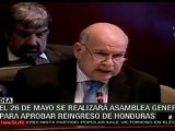 Honduras podría reingresar a la OEA este jueves